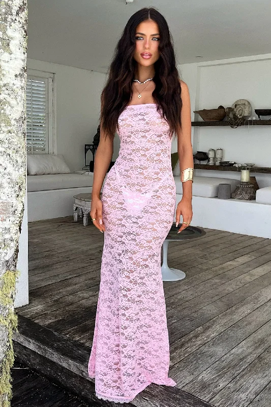 Chic, modern looks for the stylish woman   Veradi Maxi Dress - Baby Pink