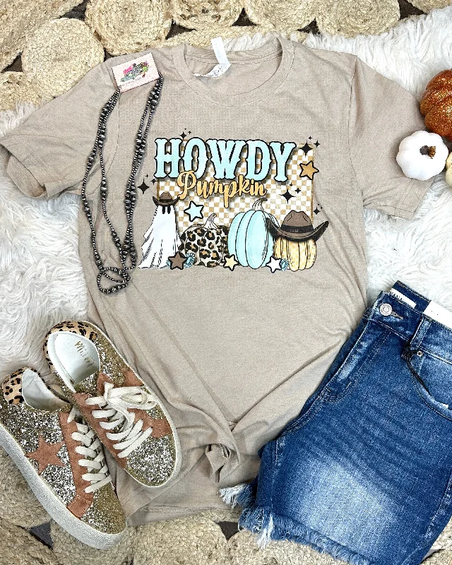 Howdy Pumpkin Tan Tee