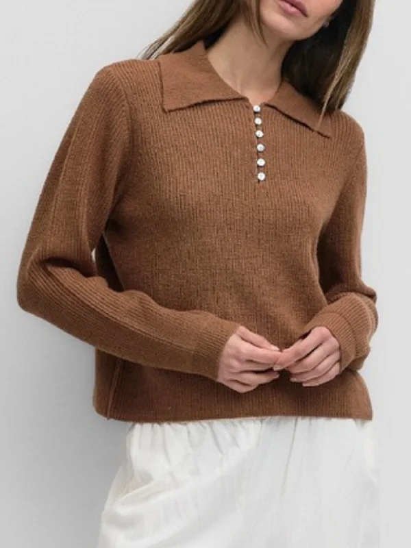 Stylish women’s clothing designed for comfort   Michelle Button Sweater
