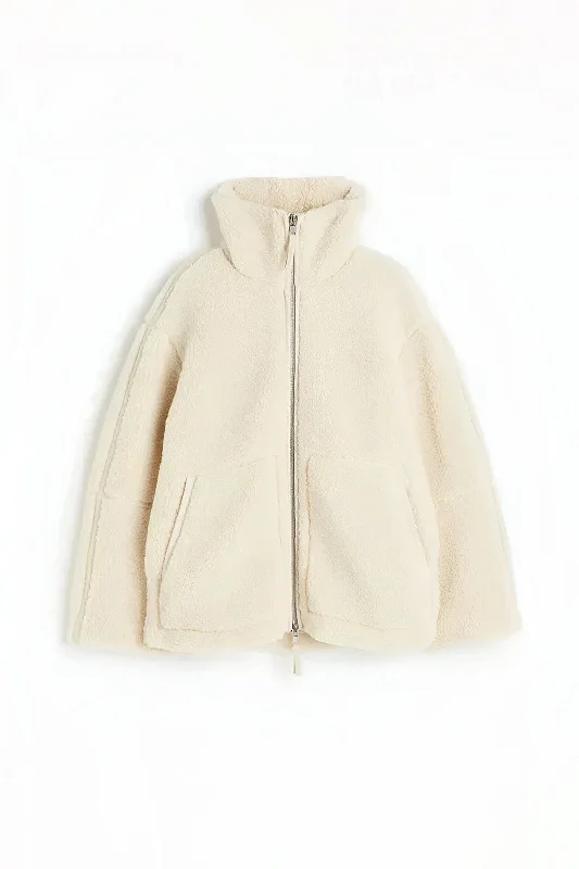 Women’s clothing to inspire confidence and beauty   Lamb Wool Stand Collar Coat