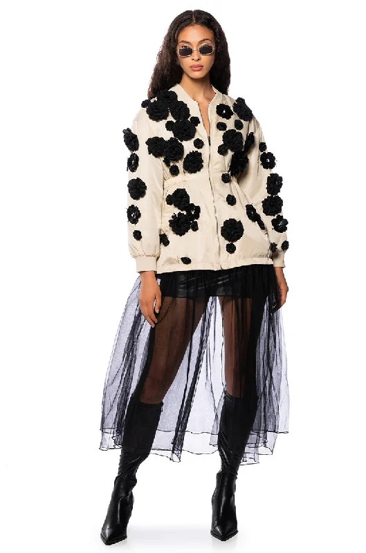 Curated collections for modern, fashionable women THE LUXE LIFE MAXI TRENCH WITH SEQUIN FLOWERS Curated collections for modern, fashionable women THE LUXE LIFE MAXI TRENCH WITH SEQUIN FLOWERS