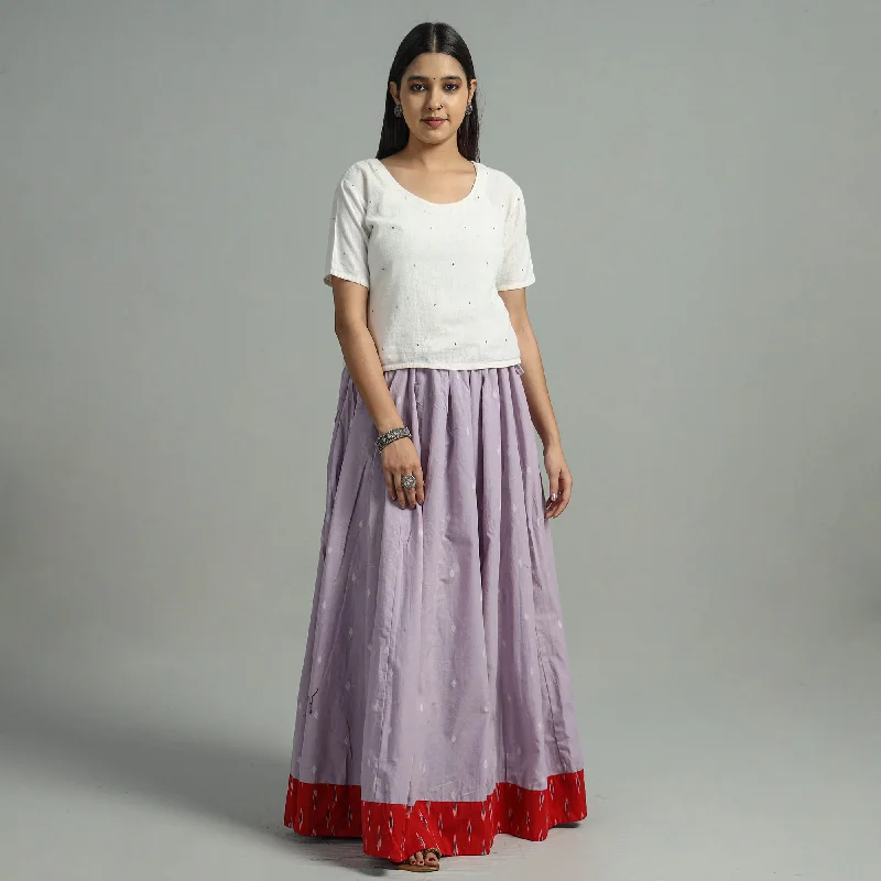 Affordable stylish women’s fashion collection   Purple - Jacquard Patchwork 24 Kali Cotton Long Skirt 15