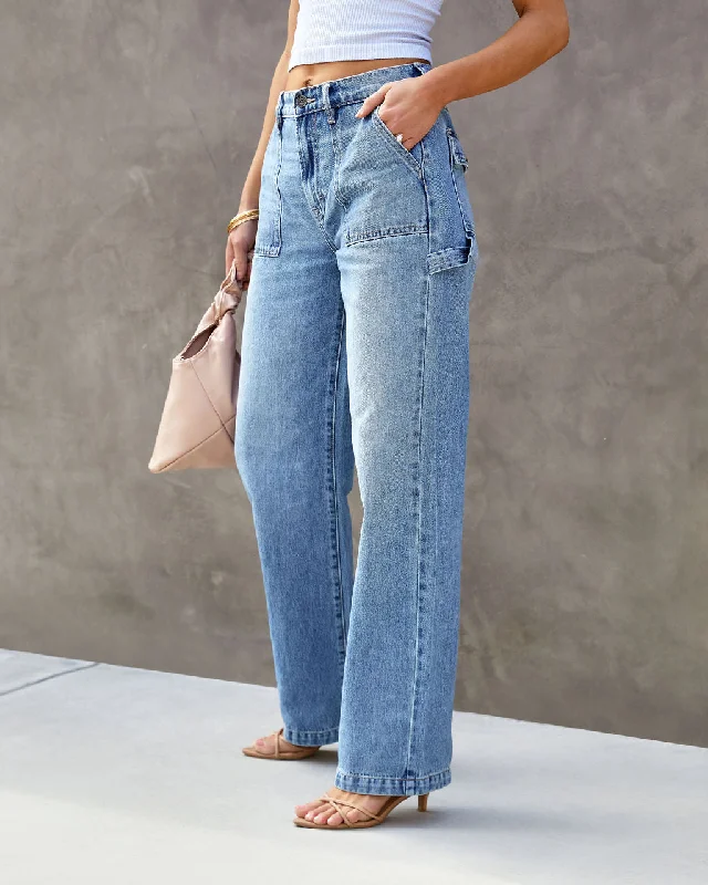 Bold and sophisticated looks for every woman   Laurent High Waisted Carpenter Wide Leg Jeans