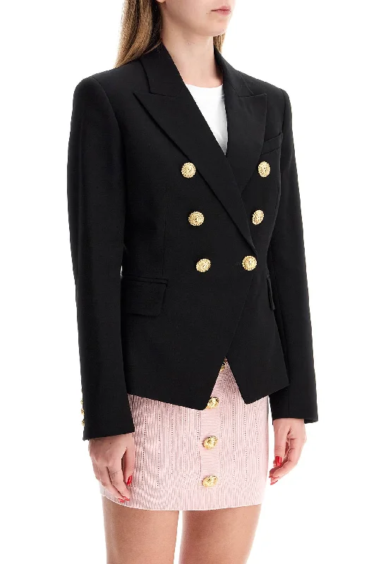 Sustainable fashion for stylish women   Balmain 6-Button Crepe Jacket For Women