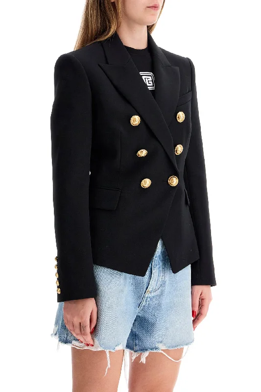 Refresh your closet with chic and comfy styles Balmain "6-Button Grain De Poudre Jacket Refresh your closet with chic and comfy styles Balmain "6-Button Grain De Poudre Jacket