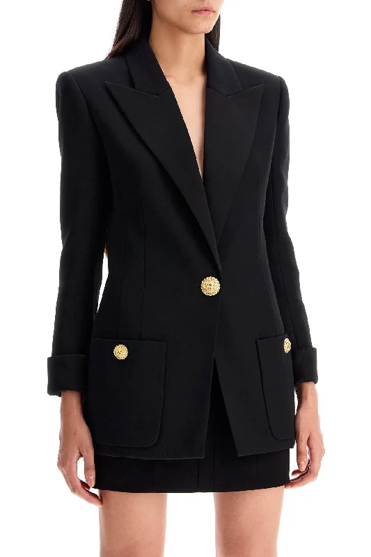 Curated collections of sophisticated women’s wear Balmain One-Button Jacket With Lapels Curated collections of sophisticated women’s wear Balmain One-Button Jacket With Lapels