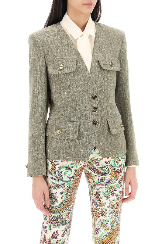 Elevate your style with fashionable women’s clothing Etro Fitted Jacket With Padded Shoulders Elevate your style with fashionable women’s clothing Etro Fitted Jacket With Padded Shoulders