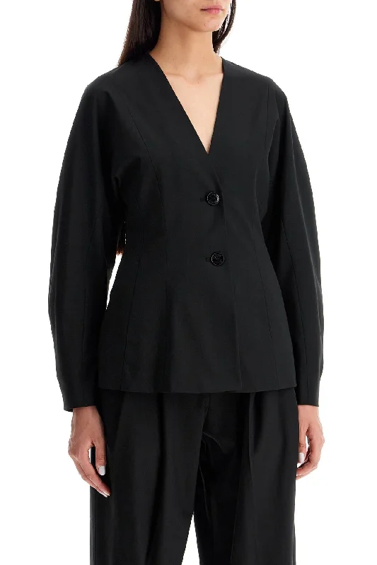 Casual outfits that elevate your style   Ganni Lightweight Fitted Jacket