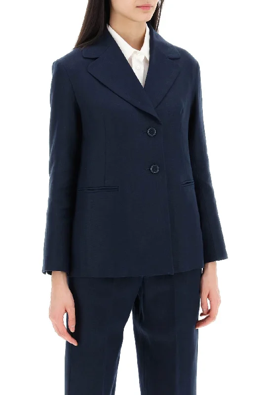 Stylish clothing designed to flatter every woman S Max Mara "single-Breasted Linen Jacket Souvenir Stylish clothing designed to flatter every woman S Max Mara "single-Breasted Linen Jacket Souvenir