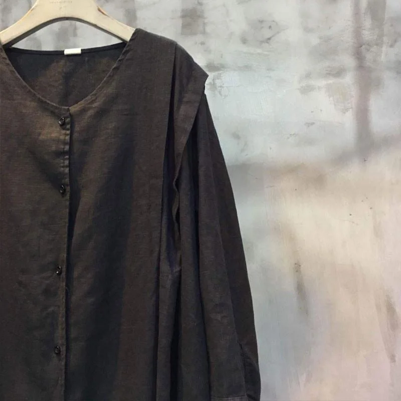 The ultimate destination for women’s clothing   Spring Loose Embroidered Casual Black Coat