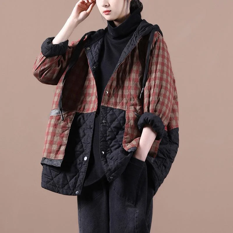 Elevate your style with fashionable women’s clothing Spring Plus Size Plaid Warm Hoodie Coat Elevate your style with fashionable women’s clothing Spring Plus Size Plaid Warm Hoodie Coat