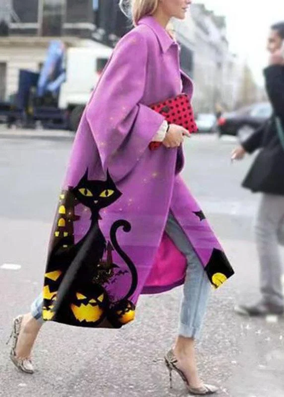 Curated collections of sophisticated women’s wear Street Rose Peter Pan Collar Print Patchwork Fall Long sleeve Coat Curated collections of sophisticated women’s wear Street Rose Peter Pan Collar Print Patchwork Fall Long sleeve Coat