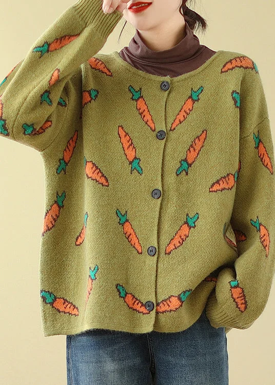 Step up your style with trendy women’s clothing Style Green Oversized Print Knit Cardigans Spring Step up your style with trendy women’s clothing Style Green Oversized Print Knit Cardigans Spring
