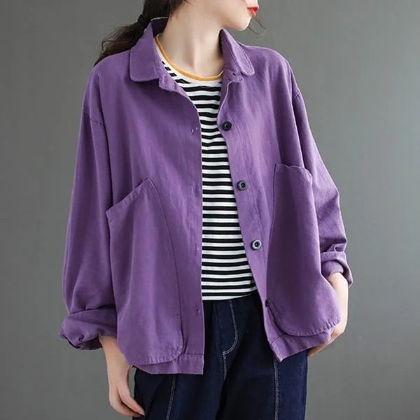 Women’s clothing that fits your personality and style Style Vintage Solid Color Female Loose Casual Outerwear Coats Women’s clothing that fits your personality and style Style Vintage Solid Color Female Loose Casual Outerwear Coats