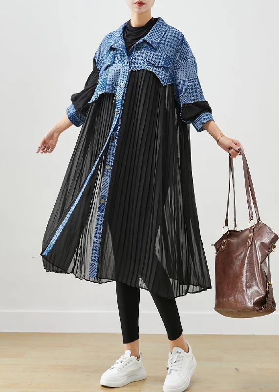High-quality women’s wear for everyday elegance Stylish Asymmetrical Patchwork Wrinkled Cotton Trench Coat Fall High-quality women’s wear for everyday elegance Stylish Asymmetrical Patchwork Wrinkled Cotton Trench Coat Fall
