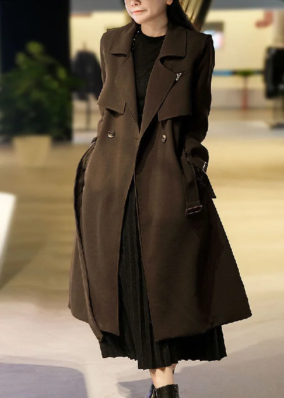 Fashionable clothing to fit every body type Stylish Chocolate Peter Pan Collar Button Sashes Spandex Coats Two Piece Set Fall Fashionable clothing to fit every body type Stylish Chocolate Peter Pan Collar Button Sashes Spandex Coats Two Piece Set Fall