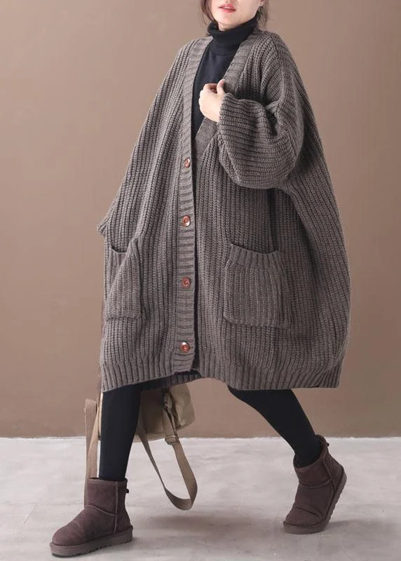 Effortlessly stylish outfits for the modern woman Stylish Chocolate Pockets Button Loose Fall Knitted Coat Effortlessly stylish outfits for the modern woman Stylish Chocolate Pockets Button Loose Fall Knitted Coat