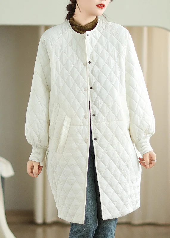 Trendy women’s clothing Stylish Plus Size White Hooded Pockets Fine Cotton Filled Coat Winter Trendy women’s clothing Stylish Plus Size White Hooded Pockets Fine Cotton Filled Coat Winter
