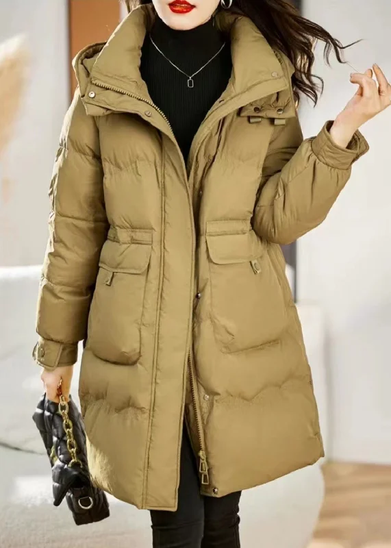 Effortlessly chic outfits for the modern woman Stylish Yellow Hooded Pockets Patchwork Fine Cotton Filled Coat Winter Effortlessly chic outfits for the modern woman Stylish Yellow Hooded Pockets Patchwork Fine Cotton Filled Coat Winter