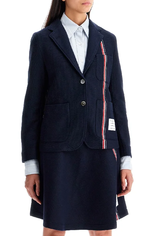 Perfect fashion pieces for the busy woman Thom Browne Single-Breasted Cotton Knit Jacket Perfect fashion pieces for the busy woman Thom Browne Single-Breasted Cotton Knit Jacket