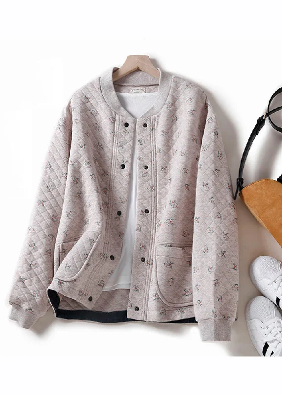 Fashion-forward styles that make a statement Unique Apricot O-Neck Print Button Pockets Thick Cotton Coats Winter Fashion-forward styles that make a statement Unique Apricot O-Neck Print Button Pockets Thick Cotton Coats Winter