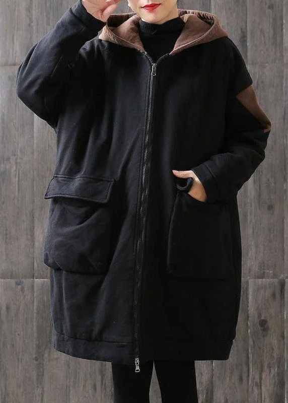 Premium quality women’s clothing at affordable prices Unique Coffee hooded zippered Pockets Patchwork Winter Cotton Thick Coats Long sleeve Premium quality women’s clothing at affordable prices Unique Coffee hooded zippered Pockets Patchwork Winter Cotton Thick Coats Long sleeve