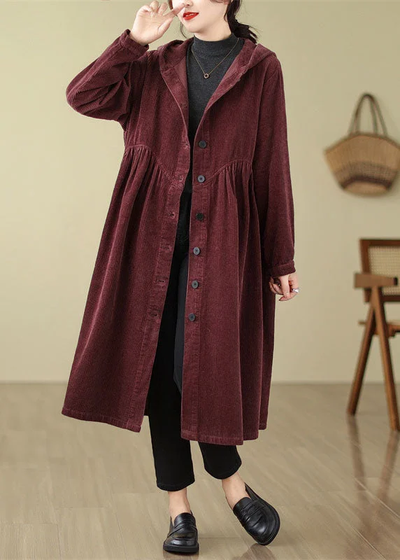 Step into style with our women’s clothing collection Unique Mulberry Patchwork Wrinkled Button Corduroy Hooded Trench Coats Fall Step into style with our women’s clothing collection Unique Mulberry Patchwork Wrinkled Button Corduroy Hooded Trench Coats Fall