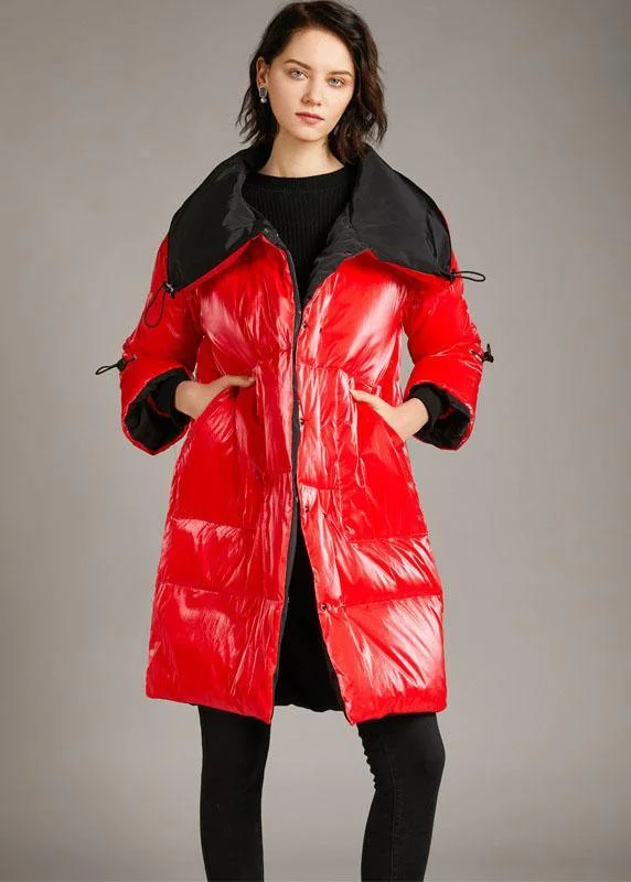 Versatile fashion options for every occasion Unique Red zippered Nail bead fashion Winter Duck Down Coat Versatile fashion options for every occasion Unique Red zippered Nail bead fashion Winter Duck Down Coat