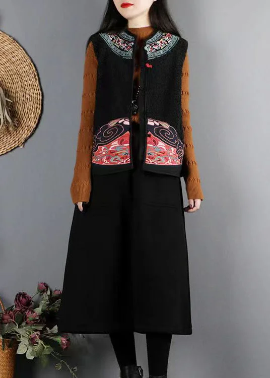 Stylish women’s clothing designed for comfort Vintage Black Button Patchwork Teddy Faux Fur Waistcoat Sleeveless Stylish women’s clothing designed for comfort Vintage Black Button Patchwork Teddy Faux Fur Waistcoat Sleeveless