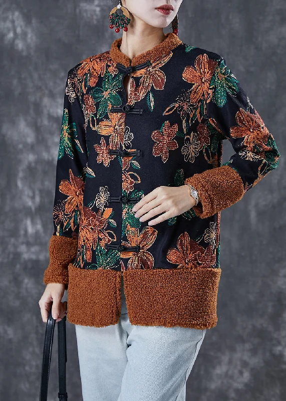 Designer-inspired women’s fashion at affordable prices Vintage Black Print Patchwork Warm Fleece Coats Winter Designer-inspired women’s fashion at affordable prices Vintage Black Print Patchwork Warm Fleece Coats Winter