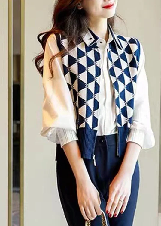 Step into style with our women’s clothing collection Vintage Navy Peter Pan Collar Asymmetrical Knit waistcoat Sleeve Step into style with our women’s clothing collection Vintage Navy Peter Pan Collar Asymmetrical Knit waistcoat Sleeve