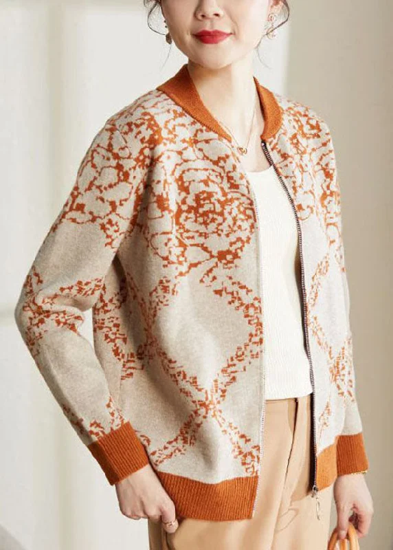 Affordable stylish women’s fashion collection Vintage Orange O-Neck Embroideried Warm Woolen Coat Long Sleeve Affordable stylish women’s fashion collection Vintage Orange O-Neck Embroideried Warm Woolen Coat Long Sleeve