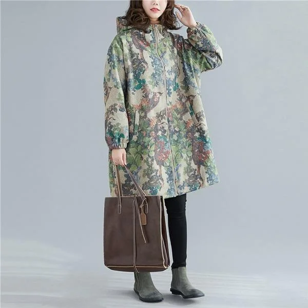 Casual yet chic women’s outfits for work or play Vintage Print Floral Parkas For Women Winter Coat Hooded Zipper Pockets Casual yet chic women’s outfits for work or play Vintage Print Floral Parkas For Women Winter Coat Hooded Zipper Pockets