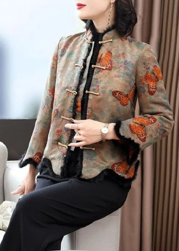 Refresh your wardrobe with high-quality women’s fashion Vintage Rabbit Hair Collar Print Fine Cotton Filled Jackets Winter Refresh your wardrobe with high-quality women’s fashion Vintage Rabbit Hair Collar Print Fine Cotton Filled Jackets Winter
