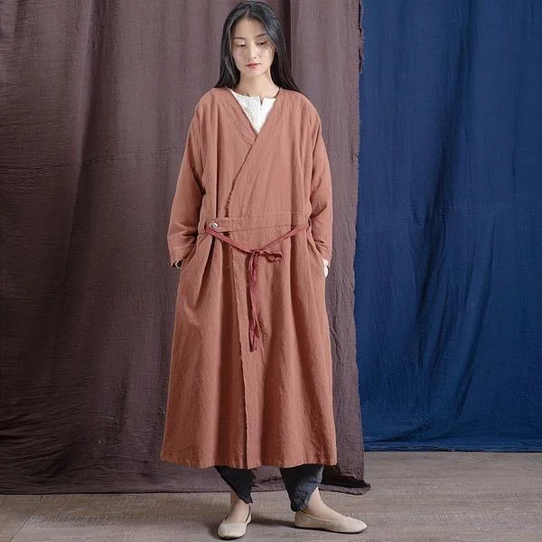 Timeless women’s fashion for any occasion Vintage Trench Cotton Linen Coat Women 2020 Spring New Long Sleeve V-Neck Coat Timeless women’s fashion for any occasion Vintage Trench Cotton Linen Coat Women 2020 Spring New Long Sleeve V-Neck Coat