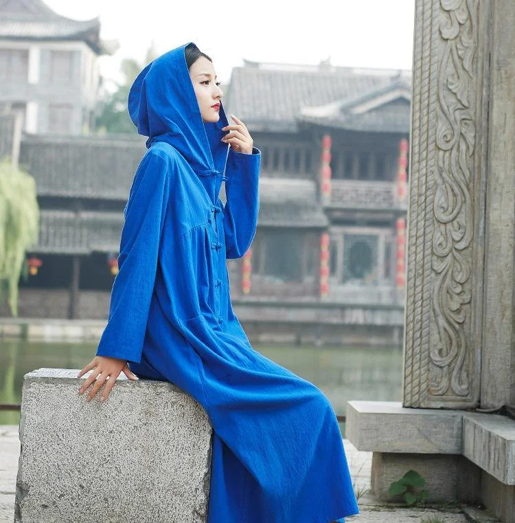 Effortlessly chic outfits for the modern woman Vintage Witch Cotton Linen Autumn Winter Robe Long Cardigan Coats Effortlessly chic outfits for the modern woman Vintage Witch Cotton Linen Autumn Winter Robe Long Cardigan Coats